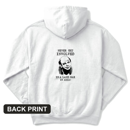 Land War In Asia Back Print Hoodie