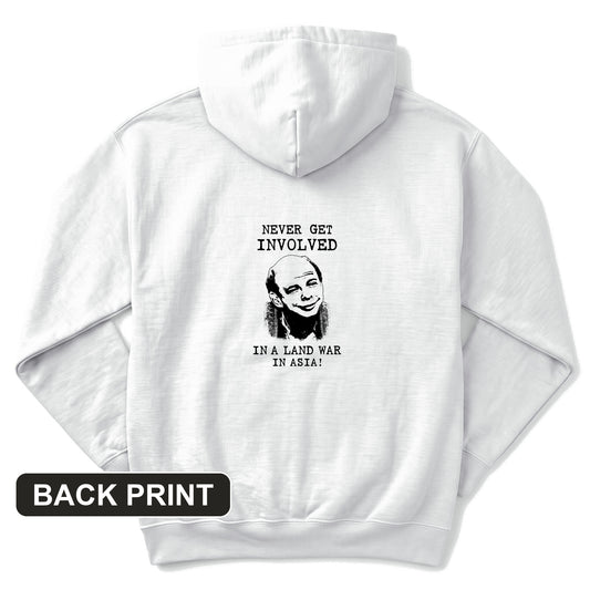 Land War In Asia Back Print Hoodie