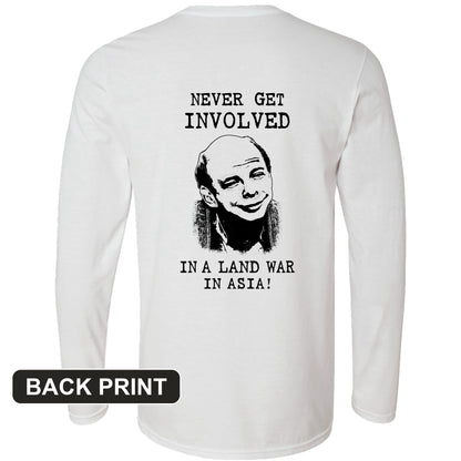Land War In Asia Back Print Long Sleeve T-Shirt