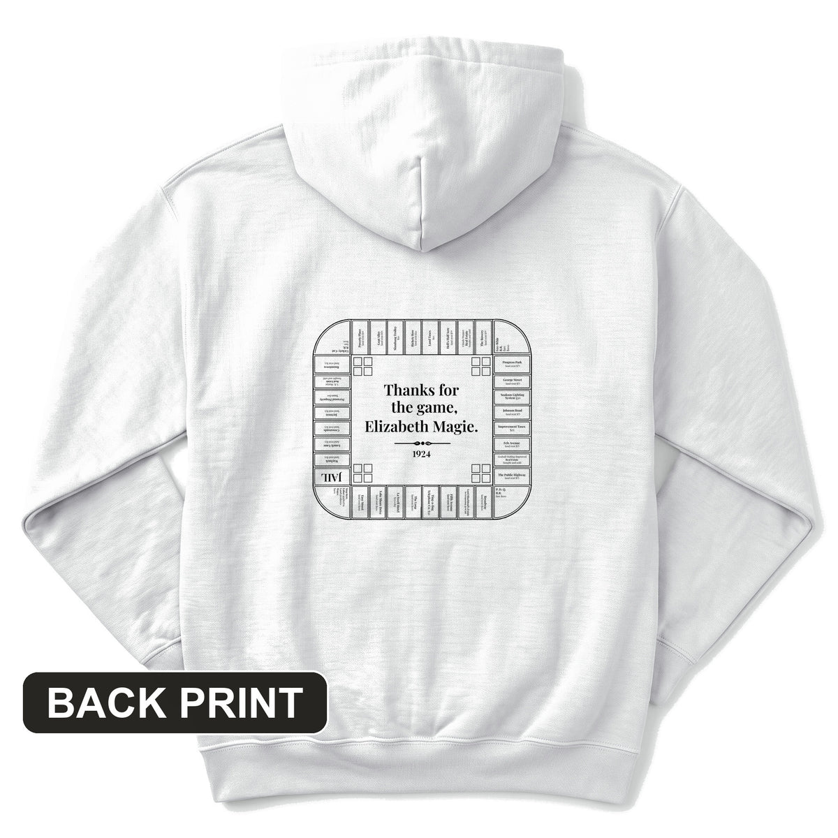 Landlords Game Back Print Hoodie