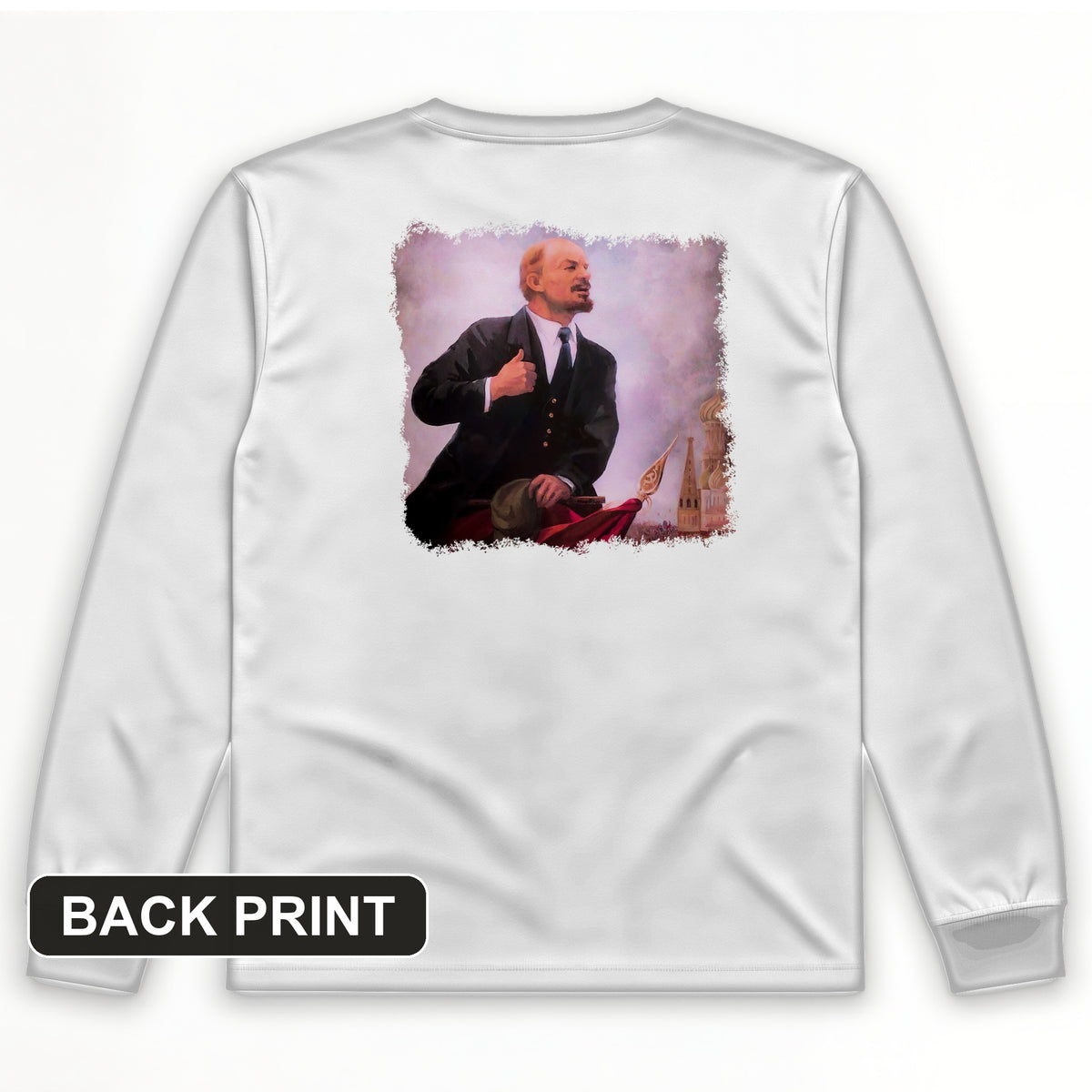 Lenin Back Print Long Sleeve T-Shirt
