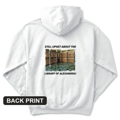 Library Of Alexandria Back Print Hoodie