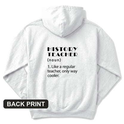 Like A Regular Teacher Back Print Hoodie