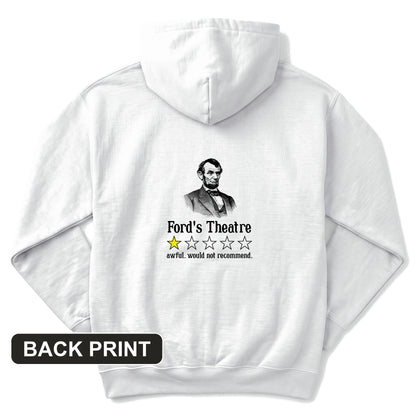 Lincoln One Star Review Back Print Hoodie