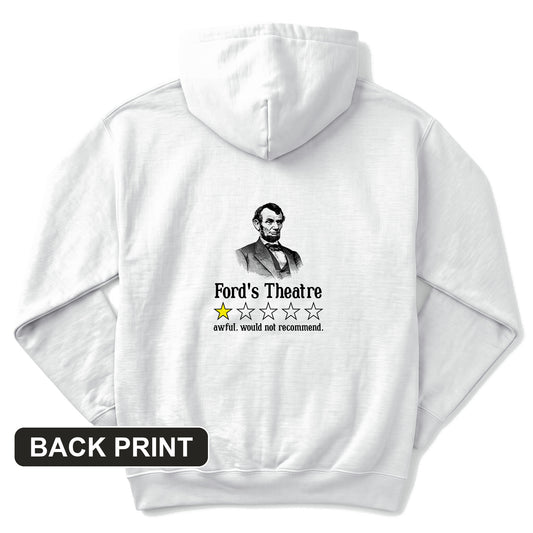 Lincoln One Star Review Back Print Hoodie