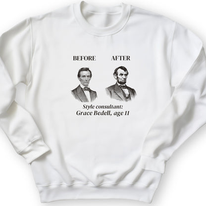 Lincoln Style Consultant Grace Bedell Crewneck