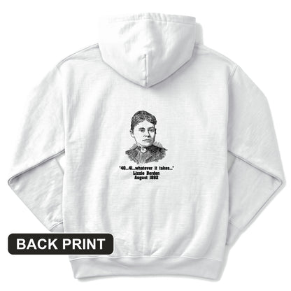 Lizzie Borden Back Print Hoodie