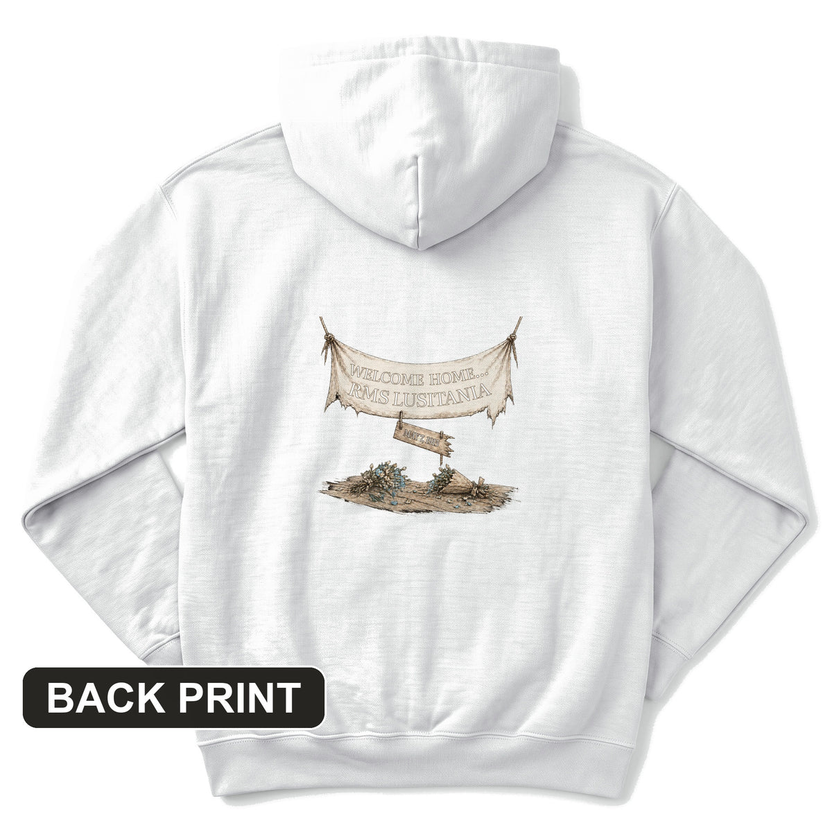 Lusitania Back Print Hoodie