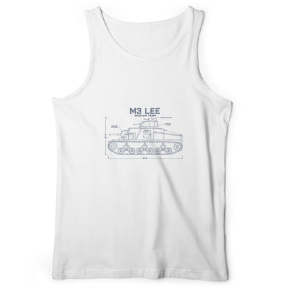 M3 Lee Blueprint Tank Top