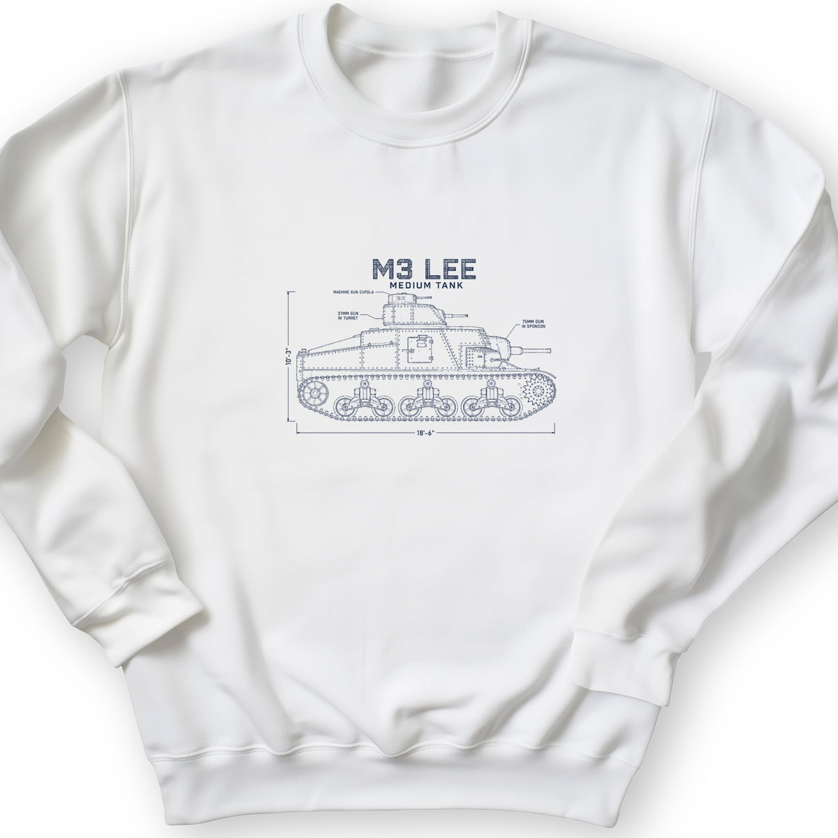M3 Lee Blueprint Crewneck