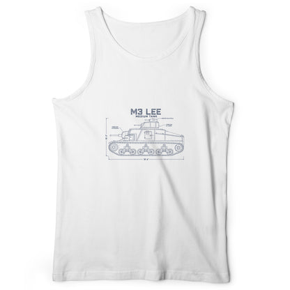 M3 Lee Blueprint Tank Top