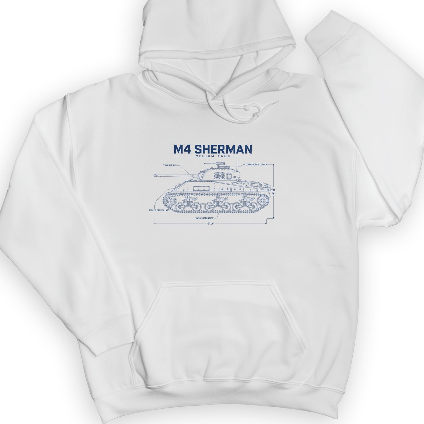 M4 Sherman Blueprint Hoodie