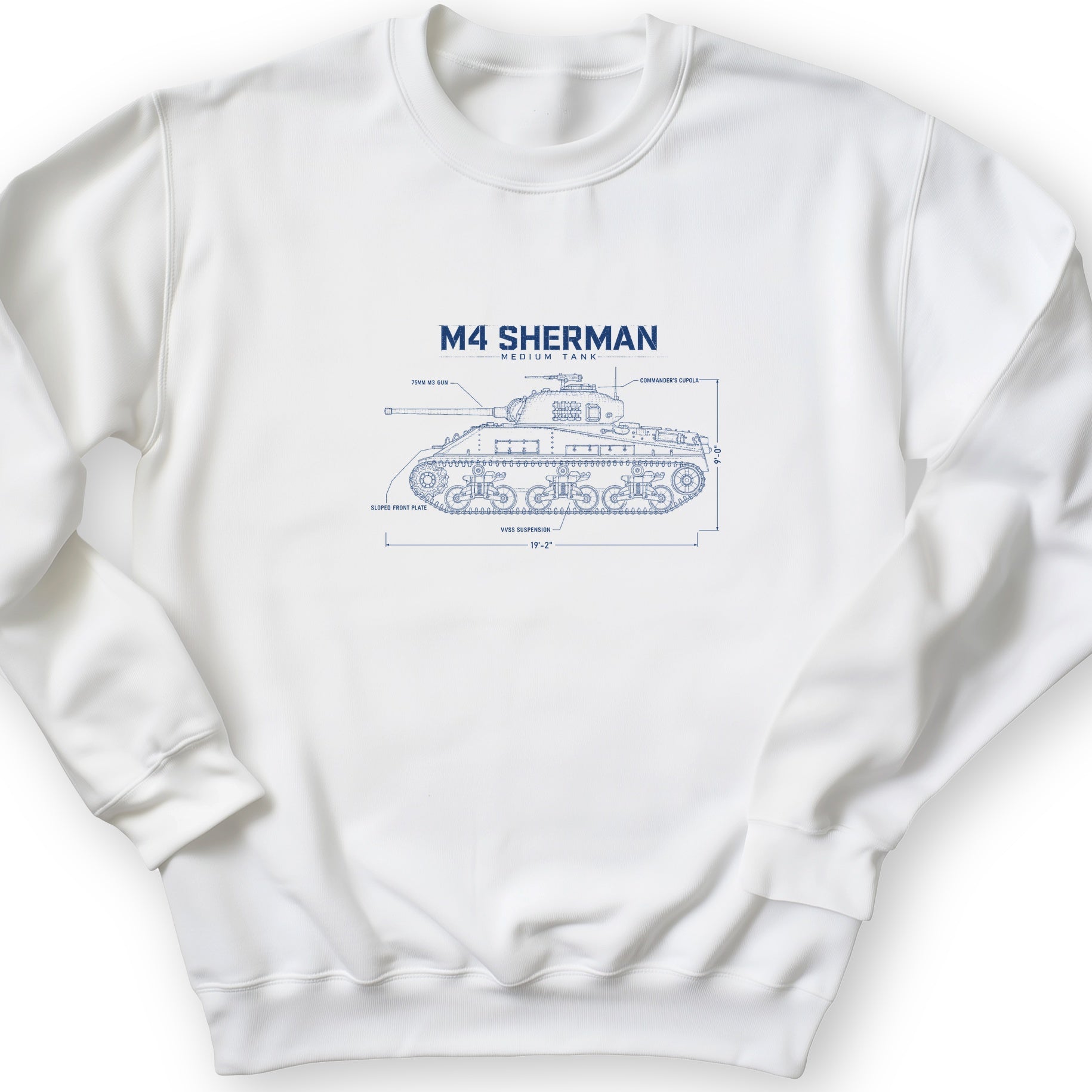M4 Sherman Blueprint Sweatshirt