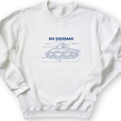 M4 Sherman Blueprint Crewneck