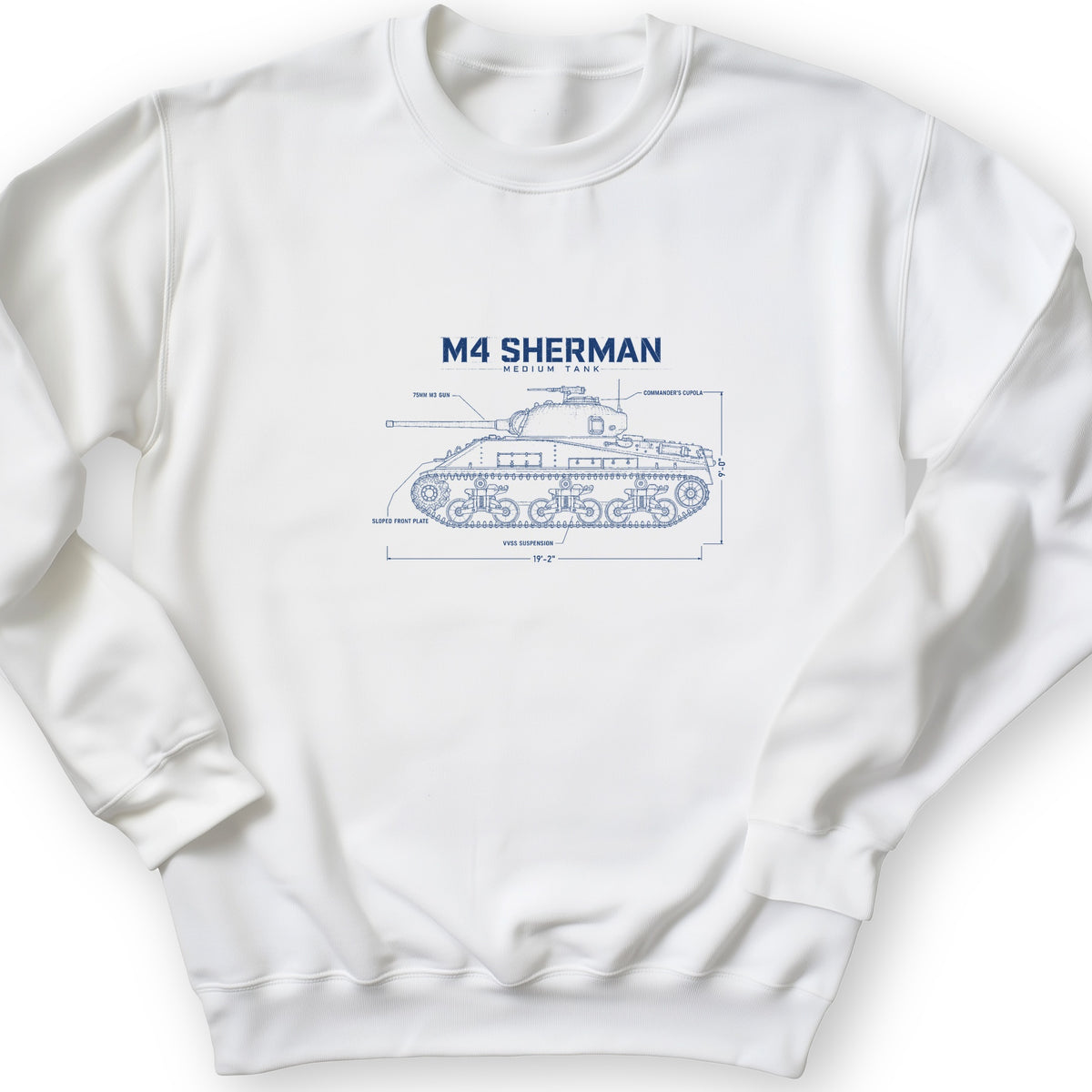 M4 Sherman Blueprint Crewneck