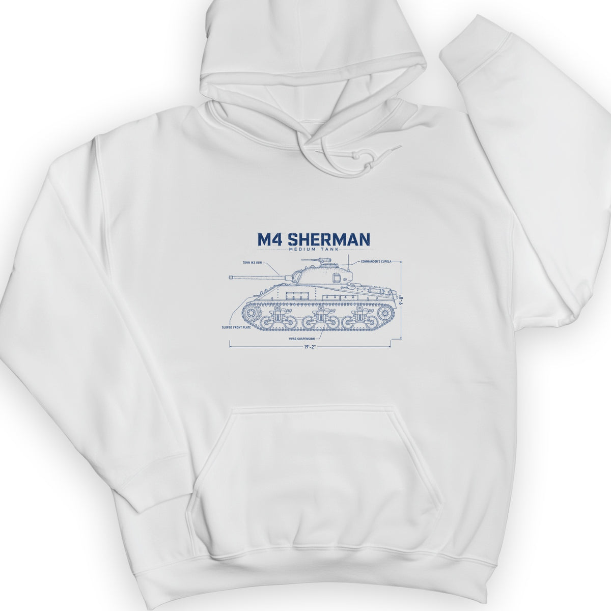 M4 Sherman Blueprint Hoodie