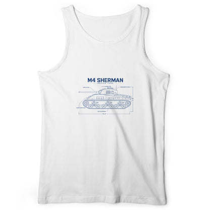 M4 Sherman Blueprint Tank Top