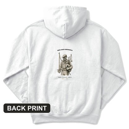 Mad Jack Churchill Back Print Hoodie