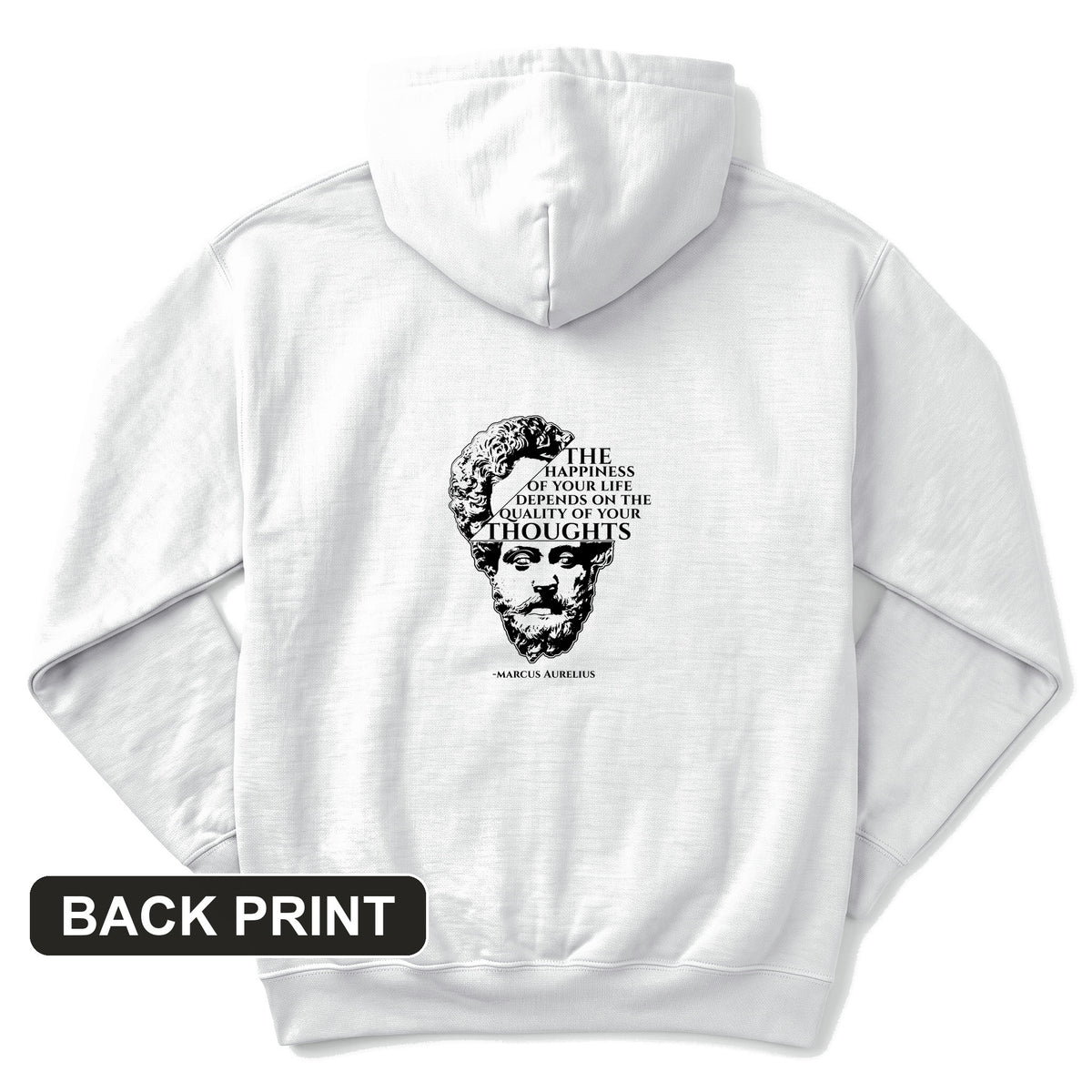 Marcus Aurelius Back Print Hoodie