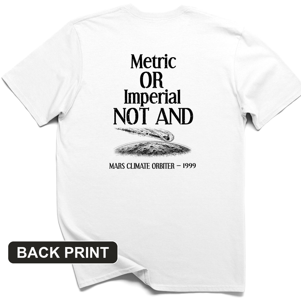 Mars Lander Back Print T-Shirt