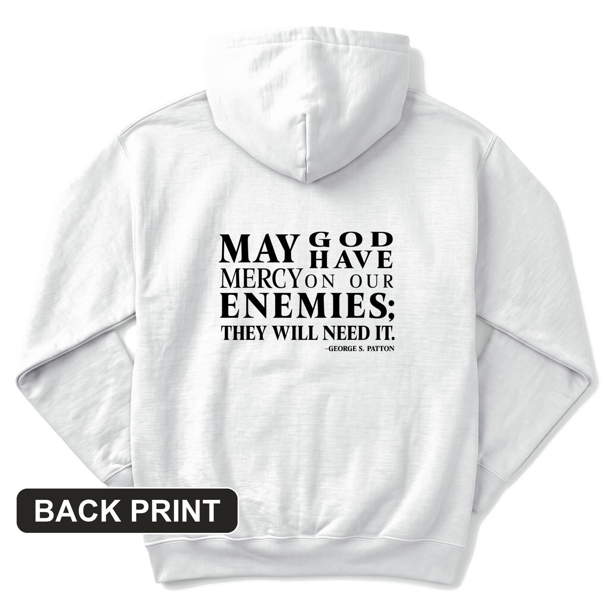 May God Have Mercy Back Print Hoodie