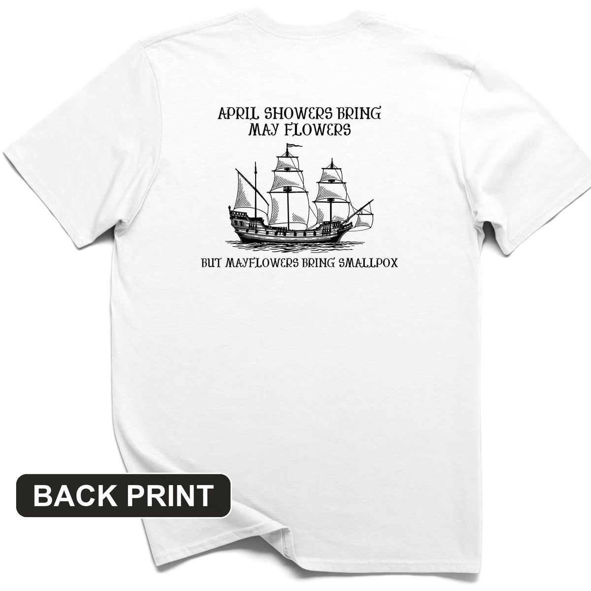 Mayflower Back Print T-Shirt
