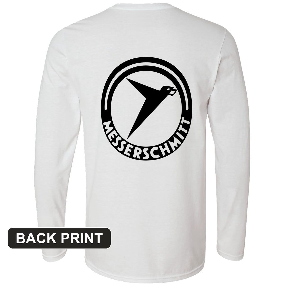 Messerschmitt Back Print Long Sleeve T-Shirt