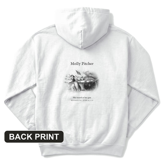 Molly Pitcher Back Print Hoodie