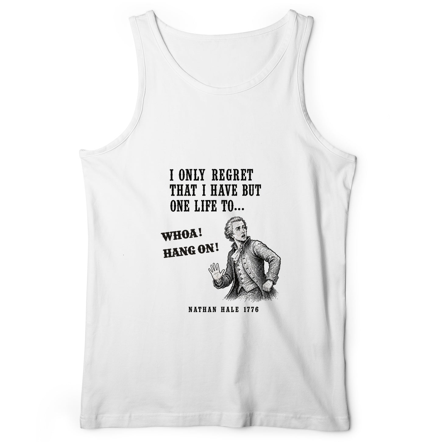 Nathan Hale Whoa Hang On Tank Top