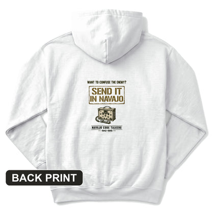 Navajo Code Talkers Back Print Hoodie