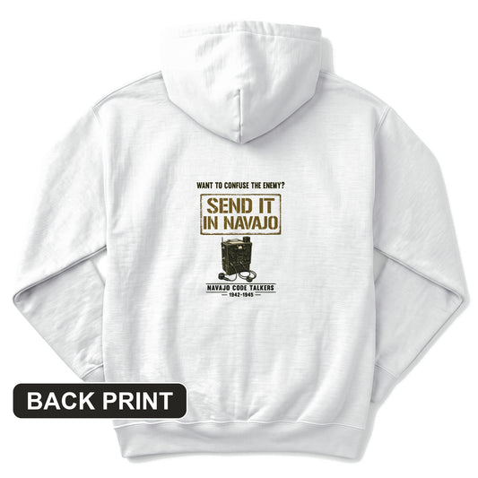 Navajo Code Talkers Back Print Hoodie