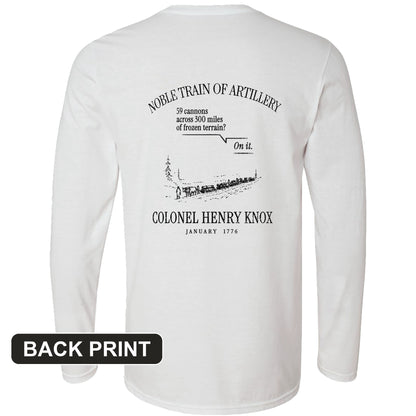 Noble Train of Artillery Back Print Long Sleeve T-Shirt