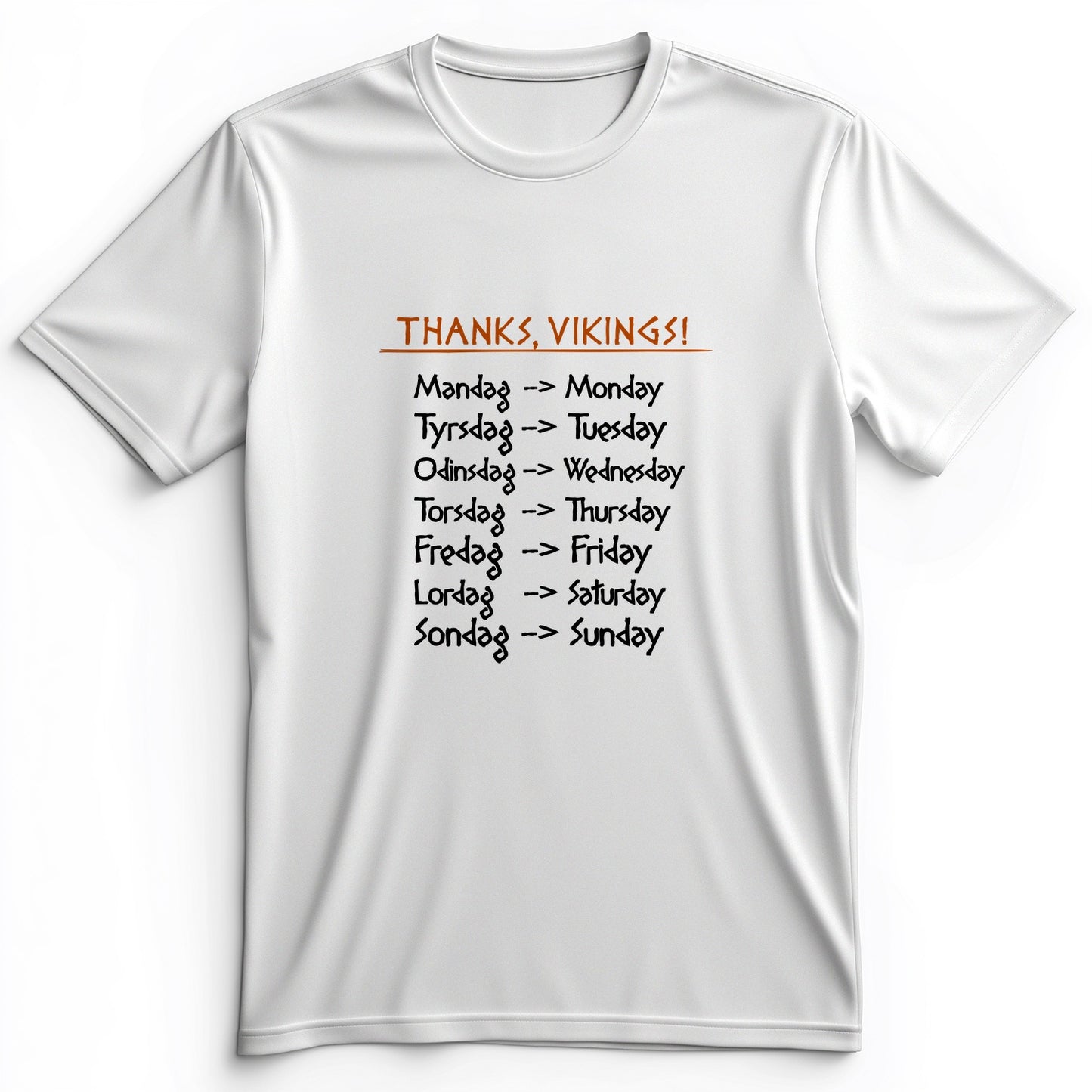Nordic Gods Days Of The Week Premium Tee