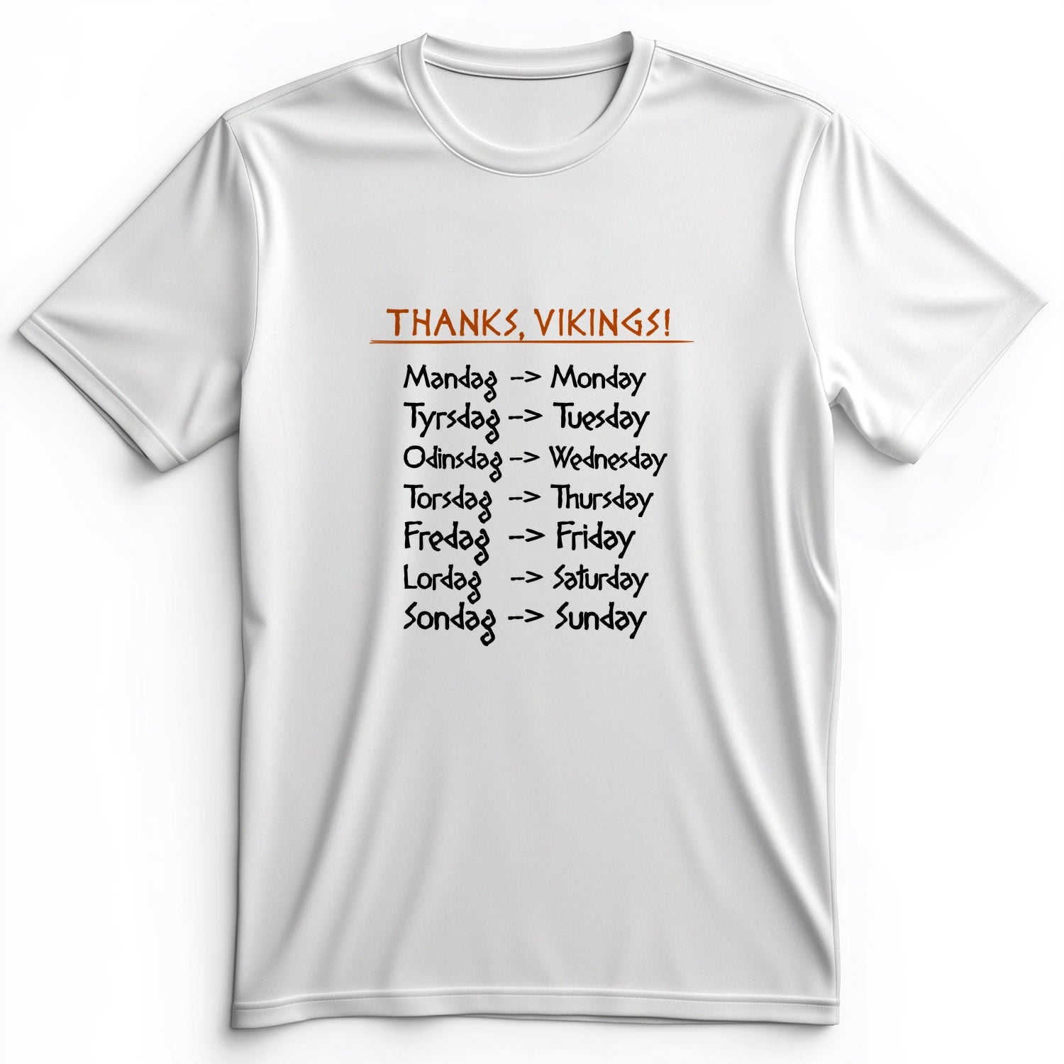 Nordic Gods Days Of The Week Premium Tee