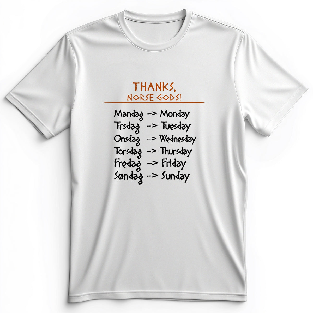 Nordic Gods Days Of The Week Premium Tee