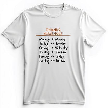 Nordic Gods Days Of The Week Premium Tee