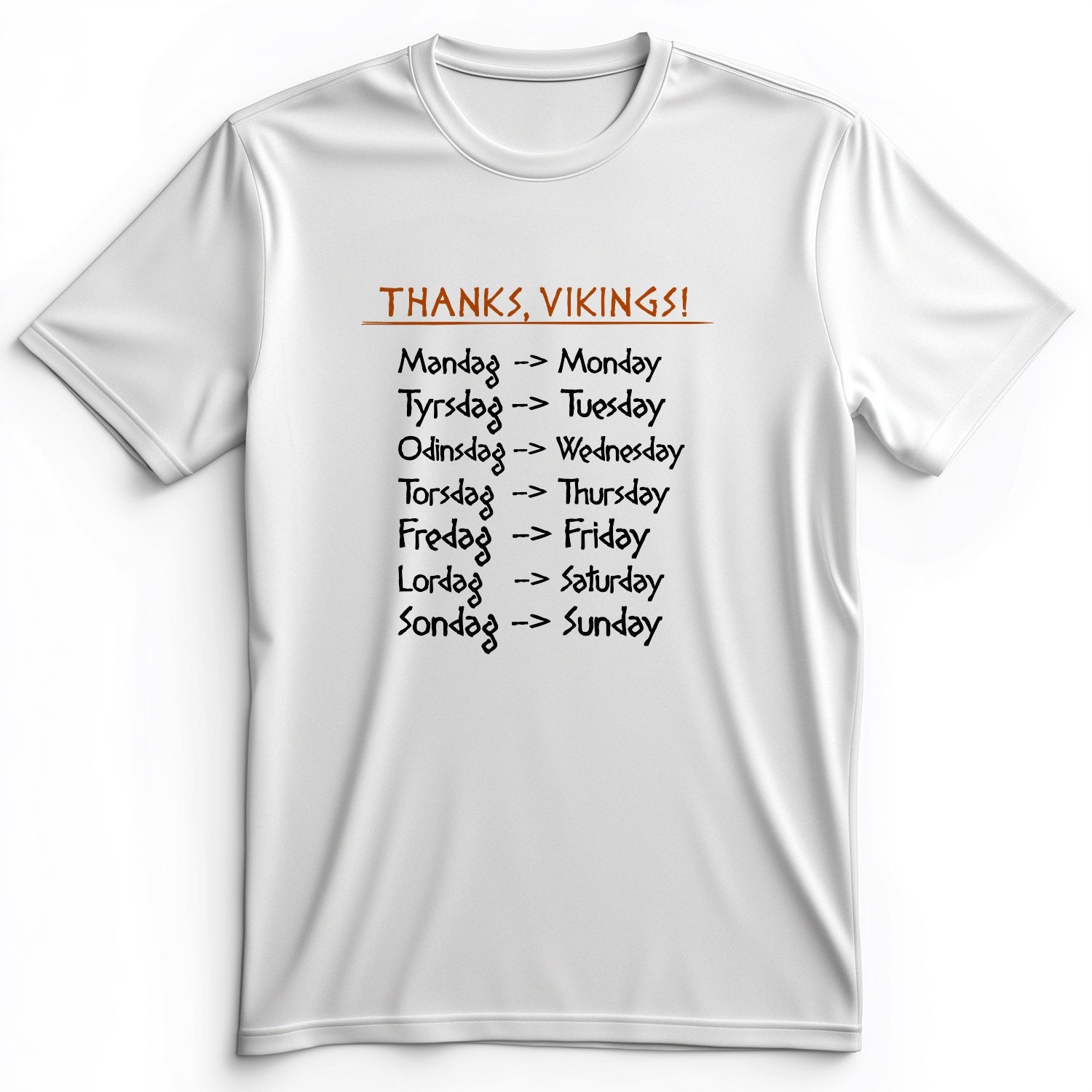 Nordic Gods Days Of The Week Premium Tee