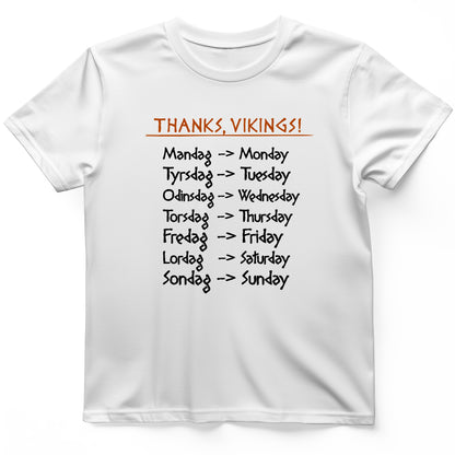Nordic Gods Days Of The Week T-Shirt