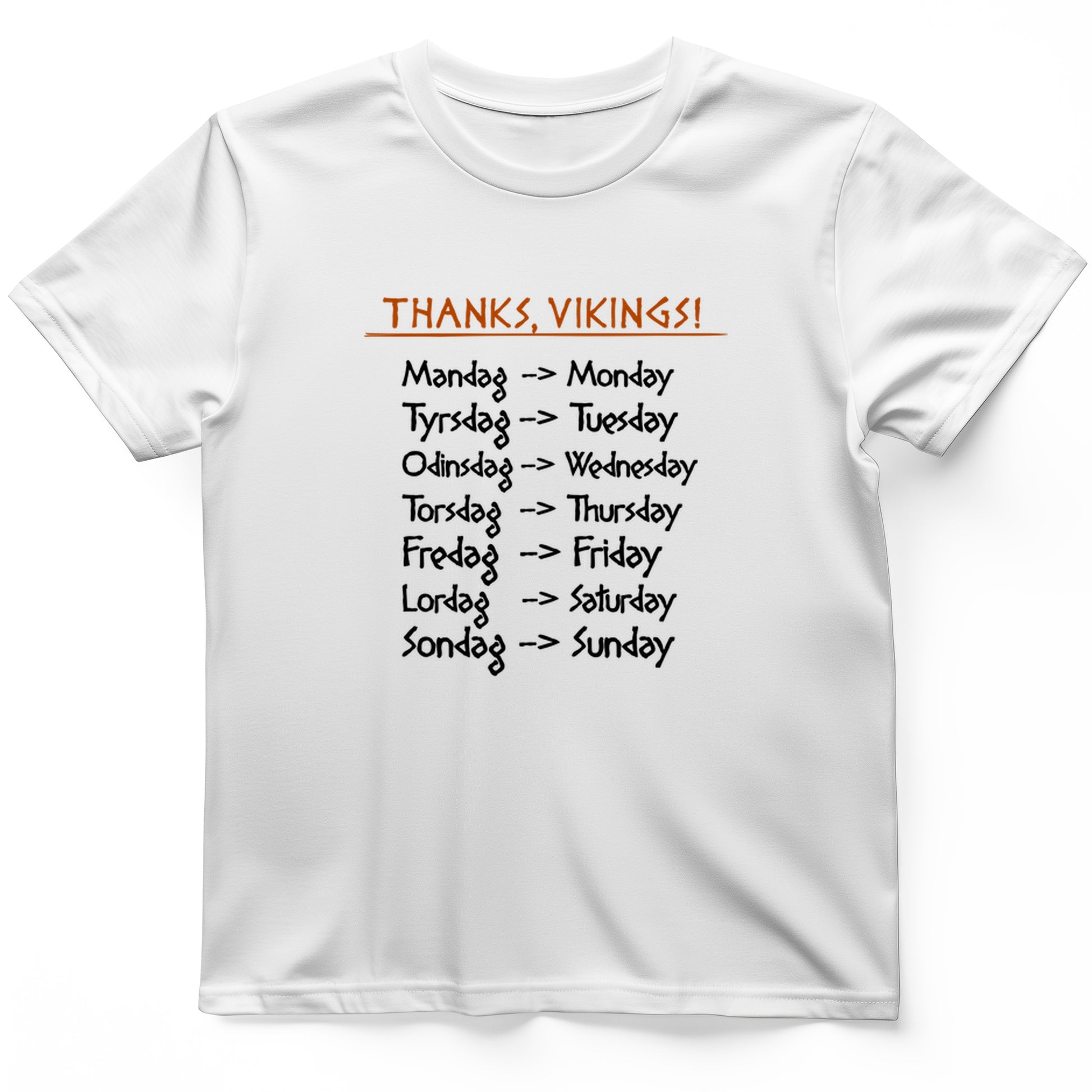 Nordic Gods Days Of The Week T-Shirt