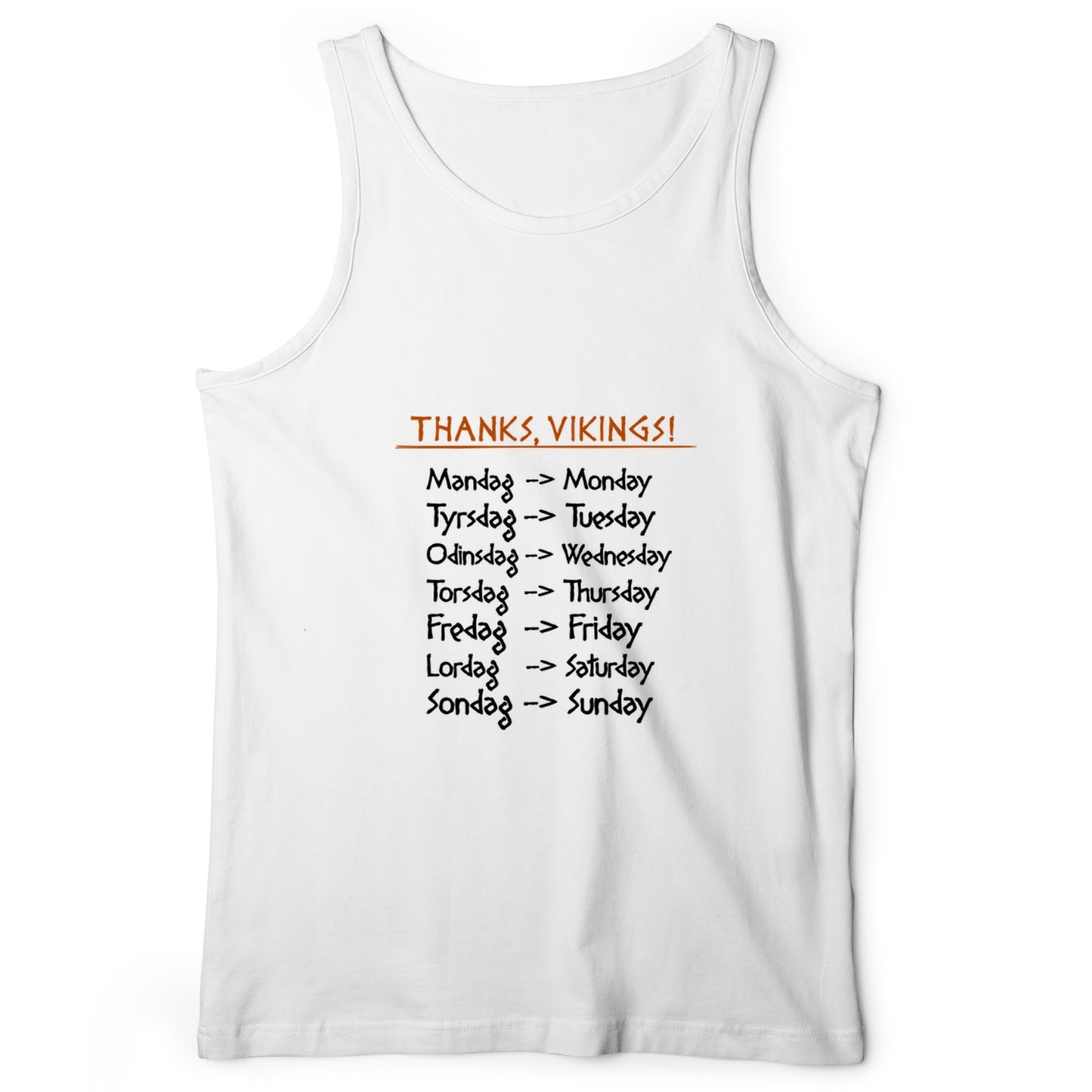Nordic Gods Days Of The Week Tank