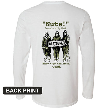 Nuts Back Print Long Sleeve T-Shirt