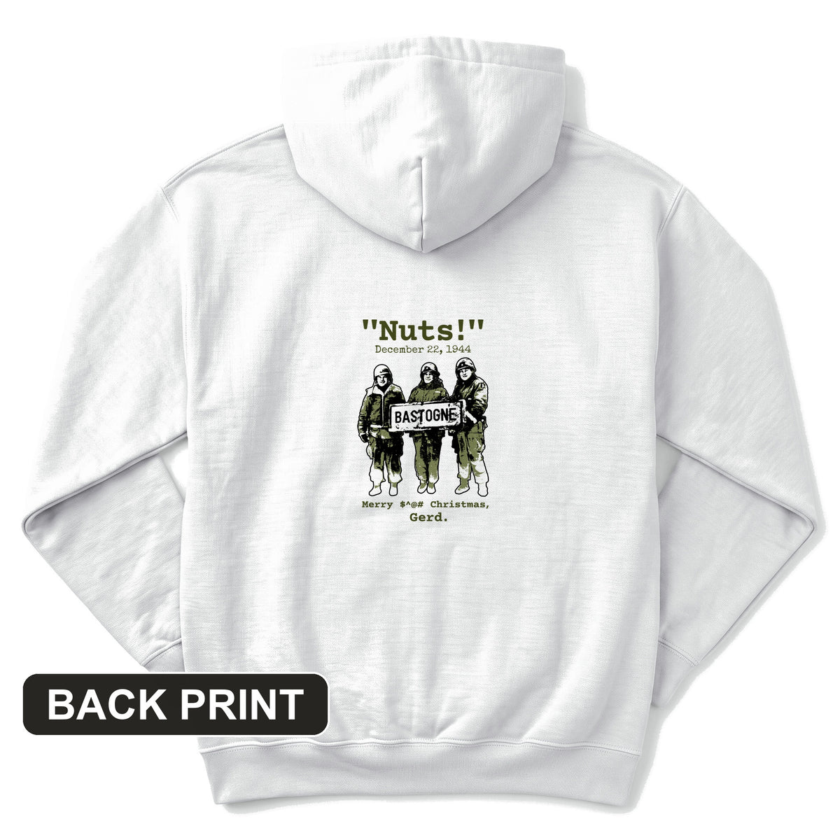Nuts Back Print Hoodie