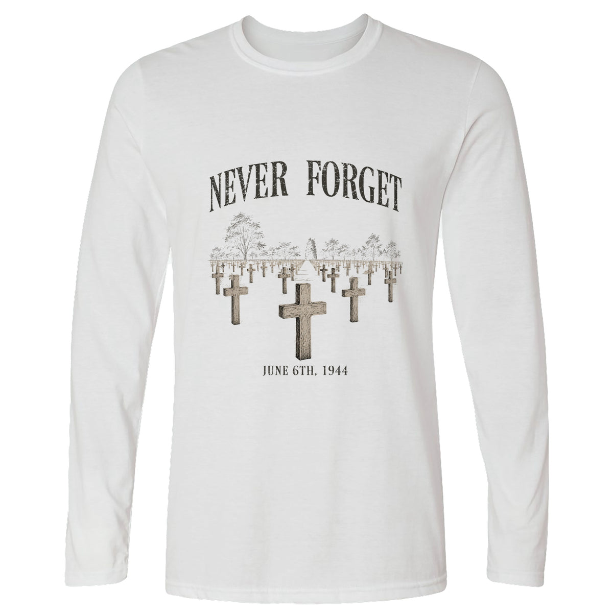 Omaha Cemetery Long Sleeve T-Shirt