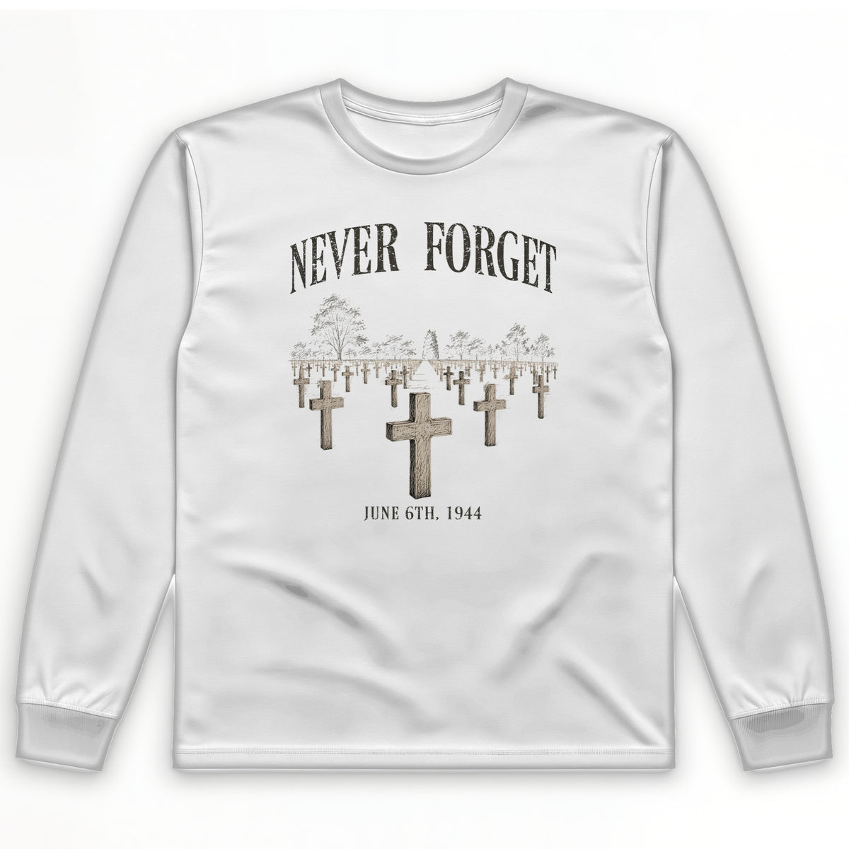 Omaha Cemetery Long Sleeve T-Shirt