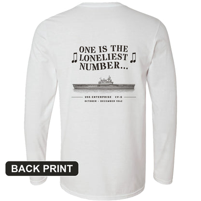 One Is The Loneliest Number Back Print Long Sleeve T-Shirt
