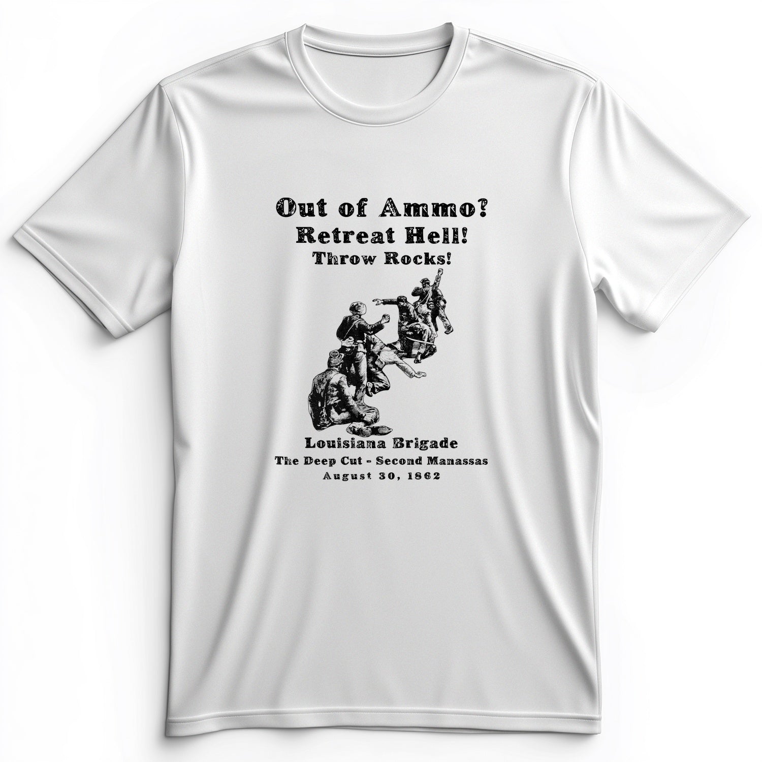 Out Of Ammo Throw Rocks Premium Tee