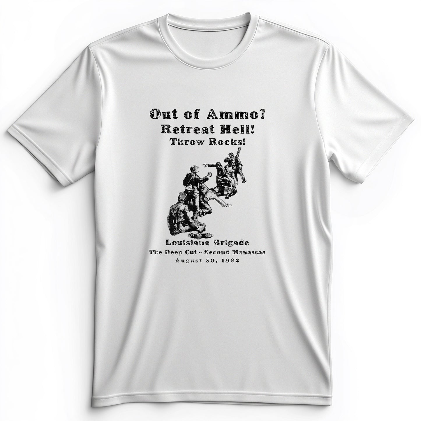 Out Of Ammo Throw Rocks Premium Tee