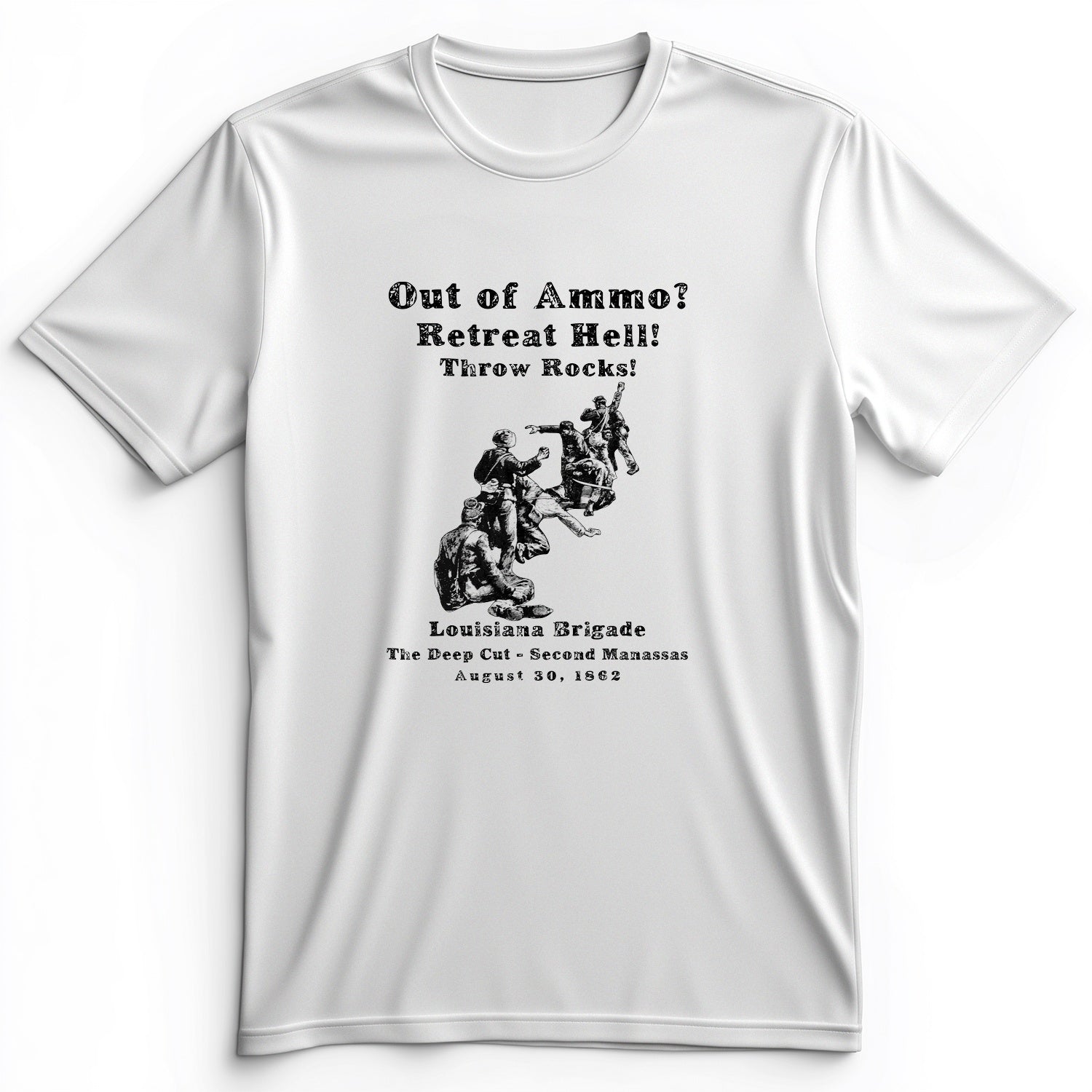 Out Of Ammo Throw Rocks Premium Tee