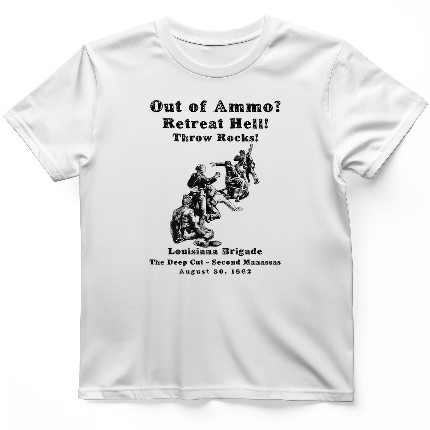 Out Of Ammo Throw Rocks T-Shirt