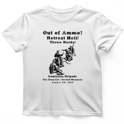 Out Of Ammo Throw Rocks T-Shirt